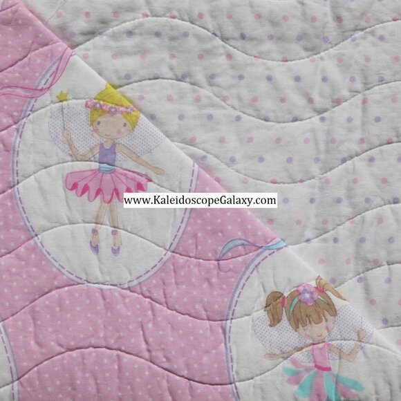 8 Piece Ballerina Fairies Twin Quilt ~ Sheets ~ 3 Throw Pillows ~ Ballet NEW - Picture 12 of 14